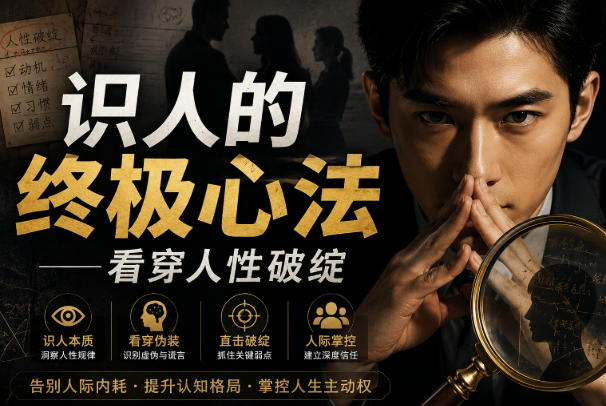 付费文章：识人的终极心法——看穿人性破绽-我爱发帖