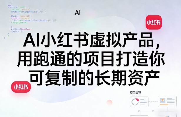 AI小红书虚拟产品，用跑通的项目打造你可复制的长期资产(更新0902)-旺仔资源库