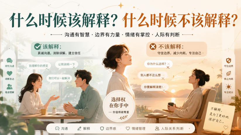付费文章：什么时候该解释？什么时候不该解释？｜焦圣希 18818568866