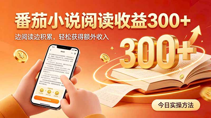 全自动番茄挂机玩法,日入300+边阅读边积累,轻松获得额外收入-旺仔资源库