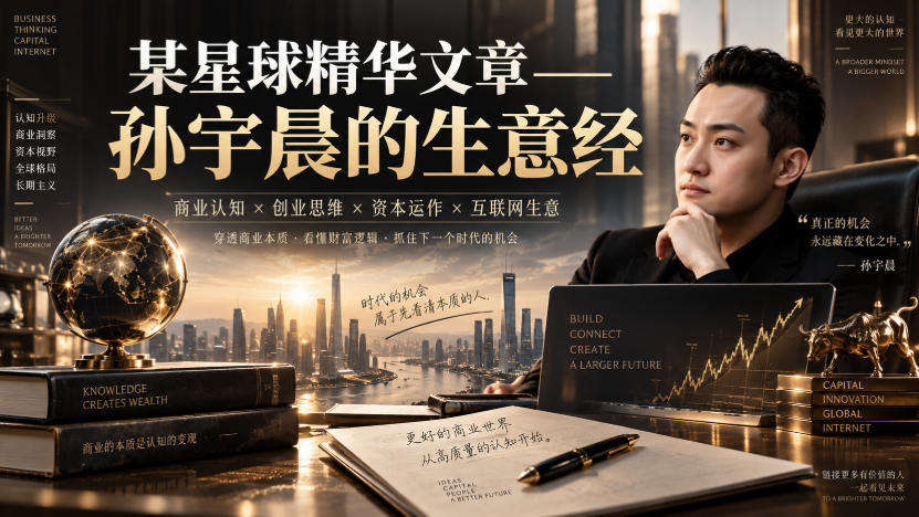 某星球精华文章——孙宇晨的生意经-旺仔资源库