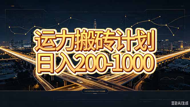 运力搬砖,风口项目。当日收益稳定200-1000。 每天仅需一小时,新人轻松上手。-我爱发帖