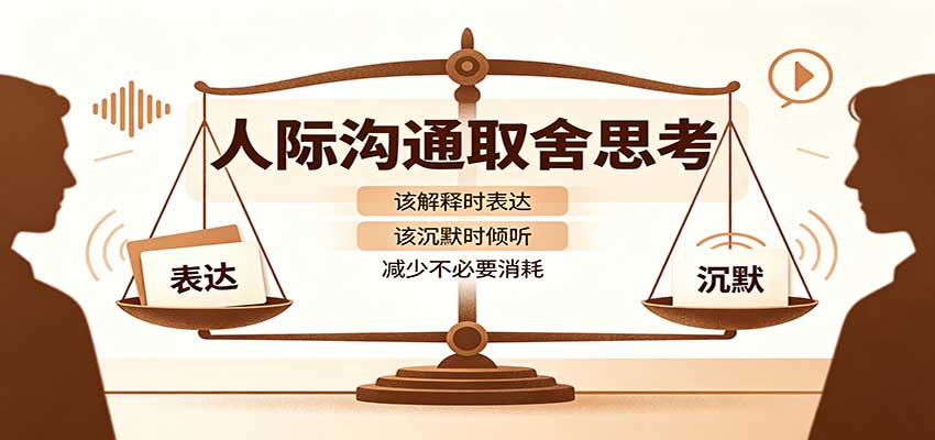 人际沟通取舍思考：分清解释与沉默边界，拿捏职场生活沟通分寸减少情绪内耗-我爱发帖