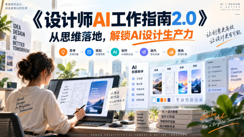 《设计师AI工作指南2.0》从思维落地-无水印，解锁AI设计生产力福星网赚创业资源-网赚项目-副业赚钱-互联网创业-资源整合福星网赚资源