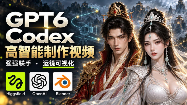 GPT-6 Astra×Codex高智能制作视频！联手Higgsfield，运镜可视化实战采购|汽车产业|汽车配件|机加工企业家交流社群中心