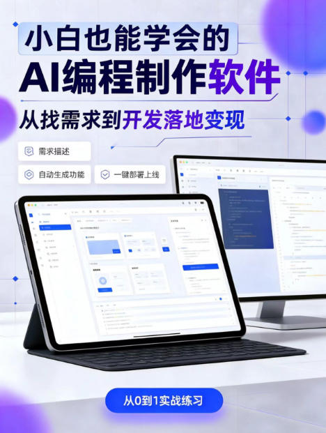 手把手教会你ai编程制作软件到变现全路径，零基础小白轻松上手，从找需求到开发落地变现【揭秘】-我爱发帖