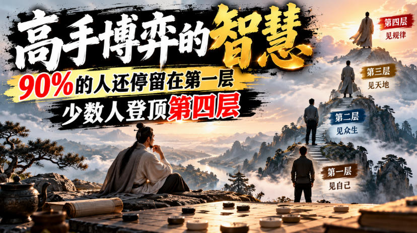 付费文章:高手博弈的智慧,90%的人还停留在第一层,少数人登顶第四层