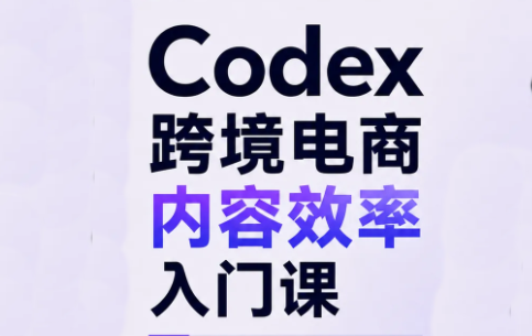 Codex跨境电商内容效率入门课-喜学网
