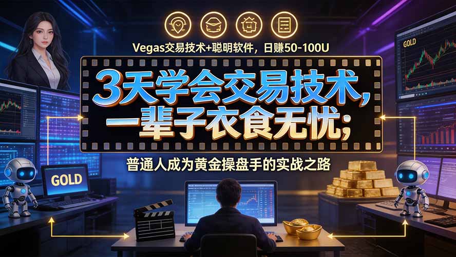 3天学会做交易，普通人快速成为操盘手” Vegas交易系统+聪明软件 ， 日赚50-1000U， 长期稳定，小白轻松上手｜焦圣希 18818568866