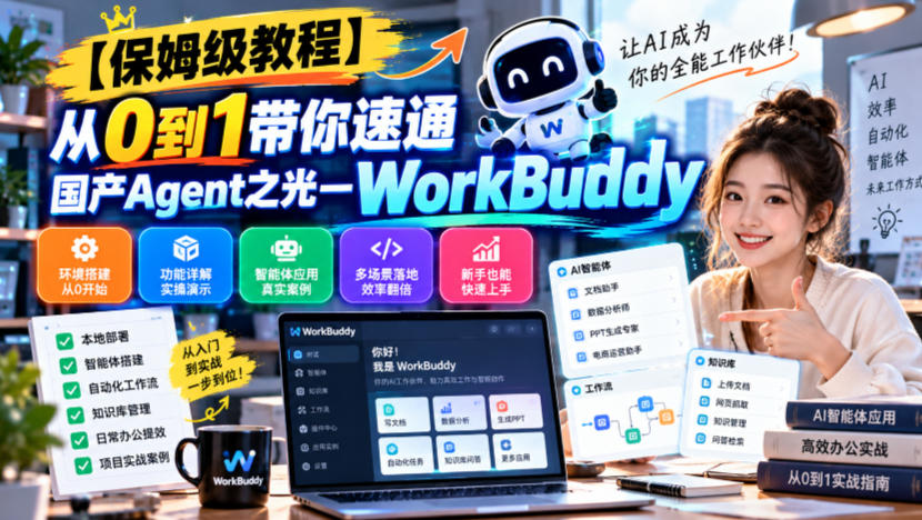 【保姆级教程】从0到1带你速通国产Agent之光—WorkBuddy【文档】-我爱发帖