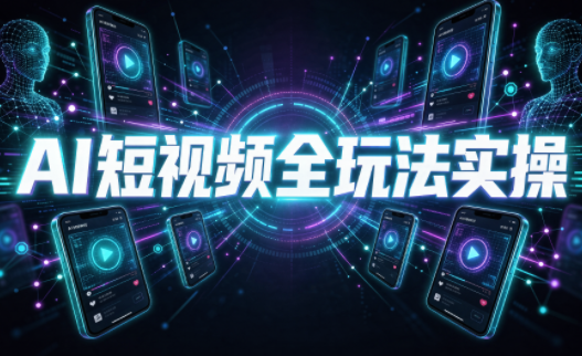 AI短视频全玩法实操(剪辑+带货+数字人+漫剧+短剧)-我爱发帖