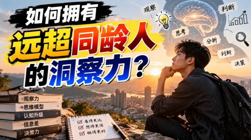 付费文章:如何拥有远超同龄人的洞察力?-我爱发帖