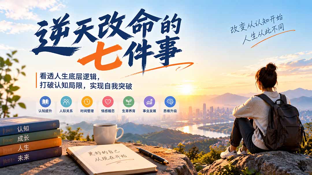 付费文章：逆天改命的七件事，看透人生底层逻辑，打破认知局限，实现自我突破-吾爱自习网