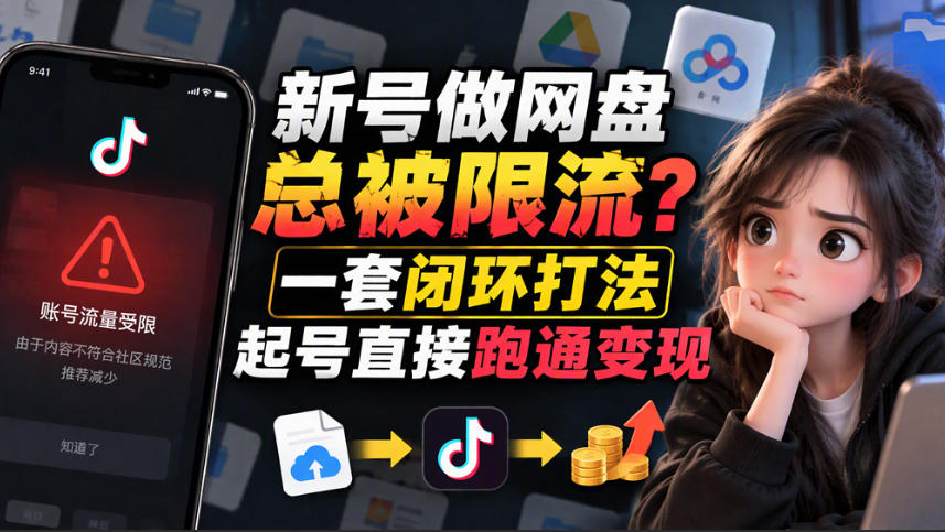 小白新号过限流：别发链先养号，12步SOP直接抄-我爱发帖