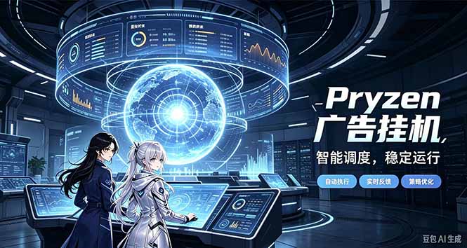 Pryzen广告全自动挂机给自己一个交代，门槛低，零基础小白也可以快速上手｜焦圣希 18818568866