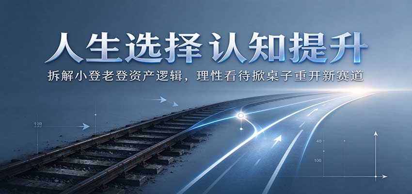 人生选择认知提升:拆解小登老登资产逻辑,理性看待掀桌子重开新赛道-我爱发帖