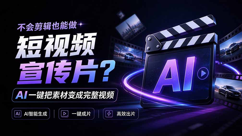 我跪下来了！不会剪辑也能做短视频宣传片？ AI 一键把素材变成完整视频，真是神奇，OpenFilm 超省事-我爱发帖