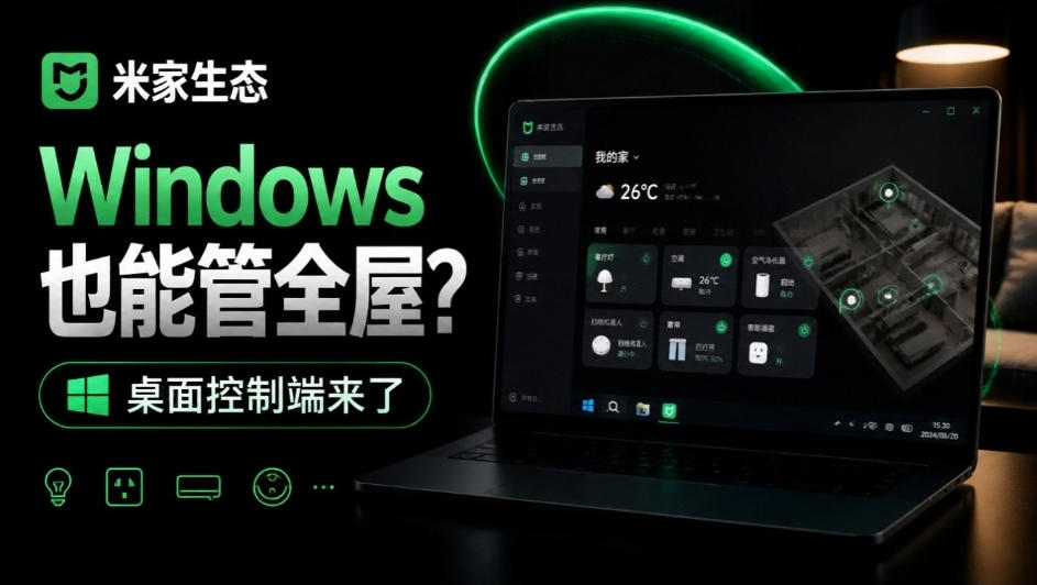 Windows电脑也能管全屋？这下真省心，米家生态桌面控制端来了，Github最新开源，MiHome-Windows-我爱发帖