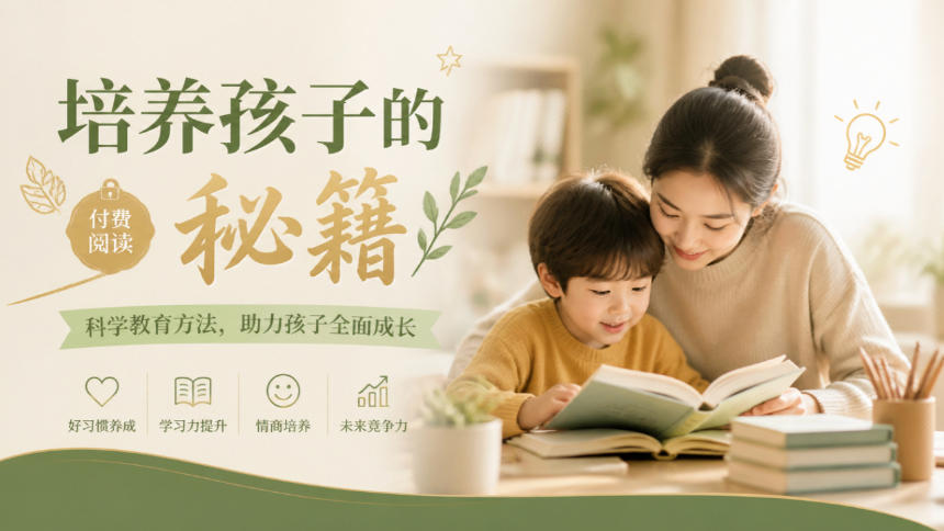 某公众号付费文章:培养孩子的秘籍