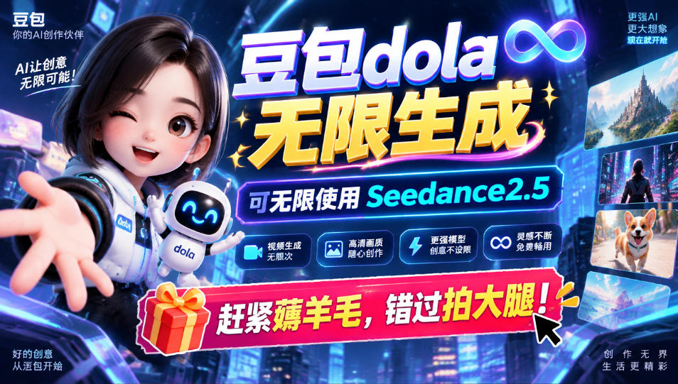 1029最新豆包dola无限生成技术，可以无限生成sseedance2.5，赶紧薅羊毛，和谐拍大腿-我爱发帖